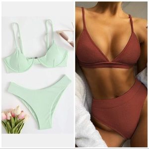 Shein Cheeky High Cut Swim Suit Bundle